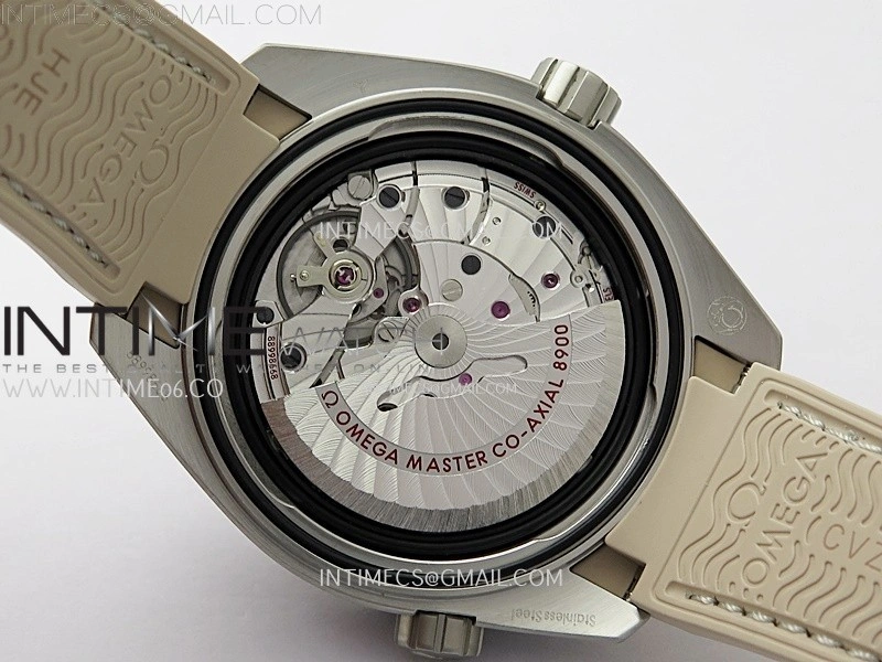 Planet Ocean 600M 43.5mm Bronze Color Ceramic Bezel SS VSF 1:1 Best Edition Sand-Blasted Beige Dial and Rubber Strap A8900